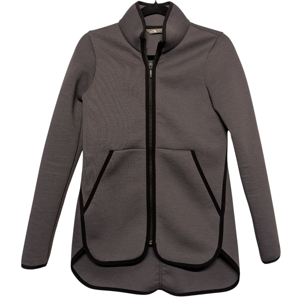 The North Face Scuba Knit Jacket | Size XS | Gray Black Trim Gorpcore Layer
